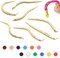 12 Colors Acrylic Craft Paint - Unfinished Wooden Wiggly Snakes
